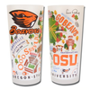 Oregon State Collegiate Frosted Glass Tumbler