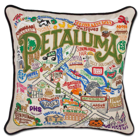 Petaluma Hand-Embroidered Pillow Petaluma Hand-Embroidered Pillow
