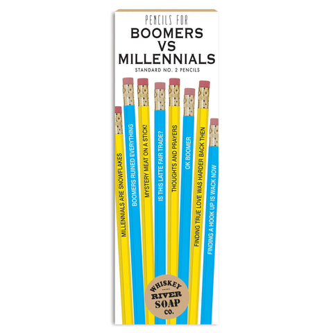 Boomers vs. Millenials Pencil Set Boomers vs. Millenials Pencil Set