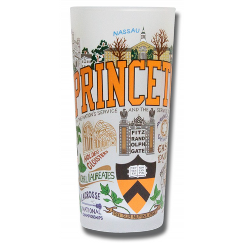 Princeton University Collegiate Frosted Glass Tumbler Princeton University Collegiate Frosted Glass Tumbler