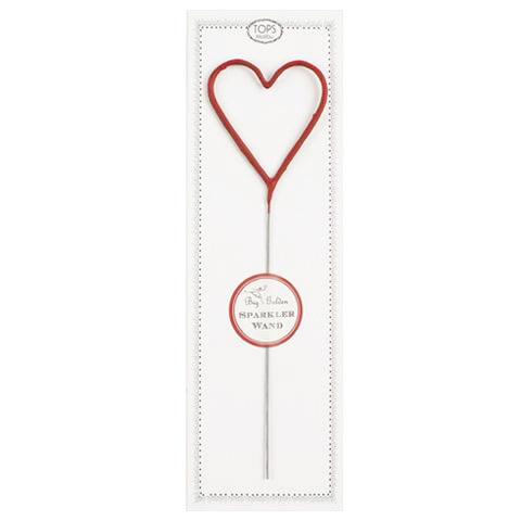 Red Heart Sparkler Wand Red Heart Sparkler Wand