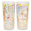 Santa Barbara Frosted Glass Tumbler