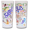 Santa Cruz Frosted Glass Tumbler
