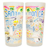 Santa Monica Frosted Glass Tumbler