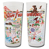 San Francisco City Frosted Glass Tumbler