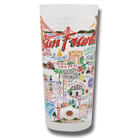 San Francisco City Frosted Glass Tumbler San Francisco City Frosted Glass Tumbler