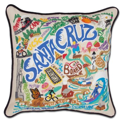 Santa Cruz Hand-Embroidered Pillow Santa Cruz Hand-Embroidered Pillow