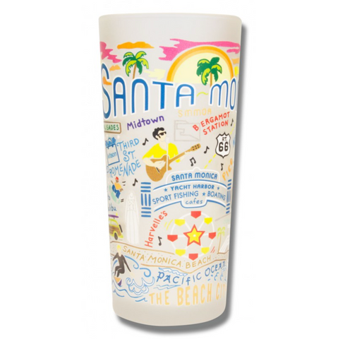 Santa Monica Frosted Glass Tumbler Santa Monica Frosted Glass Tumbler