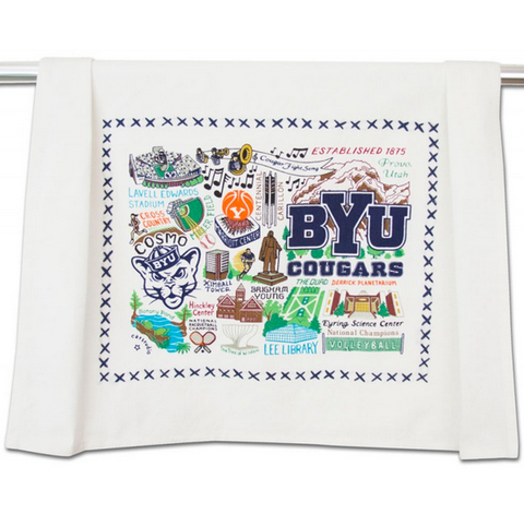 Brigham Young University Collegiate Dish Towel Brigham Young University Collegiate Dish Towel