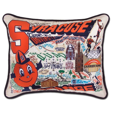 Syracuse University Collegiate Embroidered Pillow Syracuse University Collegiate Embroidered Pillow