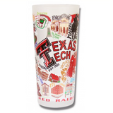Texas Tech Collegiate Frosted Glass Tumbler