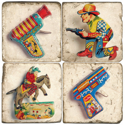 Tin Toy Drink Coasters Tin Toy Drink Coasters