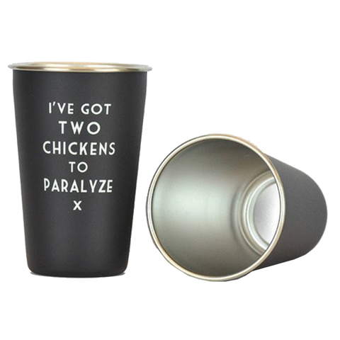 Two Chickens Pint Glass Two Chickens Pint Glass