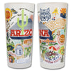 University of Arizona Collegiate Frosted Glass Tumbler