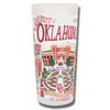 University of Oklahoma Collegiate Frosted Glass Tumbler