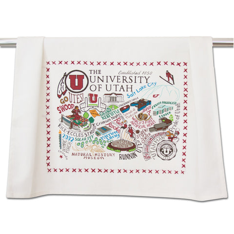 University of Utah Collegiate Dish Towel