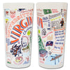 University of Virginia Collegiate Frosted Glass Tumbler