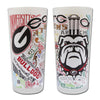 University of Georgia Collegiate Frosted Glass Tumbler