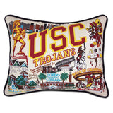 USC Collegiate Embroidered Pillow