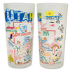 State of Utah Frosted Glass Tumbler