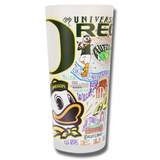 University of Oregon Collegiate Frosted Glass Tumbler