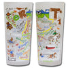 State of Vermont Frosted Glass Tumbler