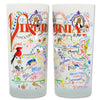 State of Virginia Frosted Glass Tumbler