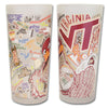 Virginia Tech Collegiate Frosted Glass Tumbler