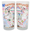 Washington DC Frosted Glass Tumbler