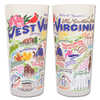 State of West Virginia Frosted Glass Tumbler
