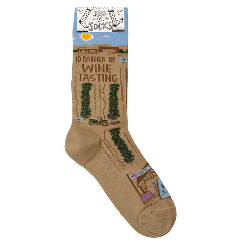 Socks - I'd Rather Be Wine Tasting Socks - I'd Rather Be Wine Tasting