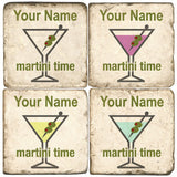 Martini Time Drink Coasters