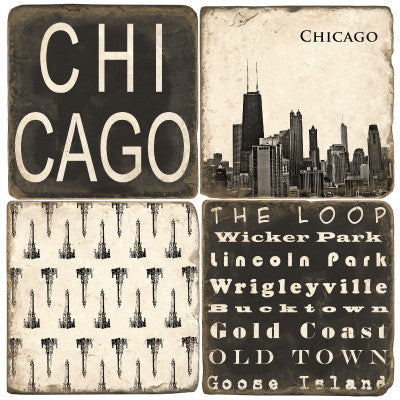 Chicago Drink Coasters Chicago Drink Coasters