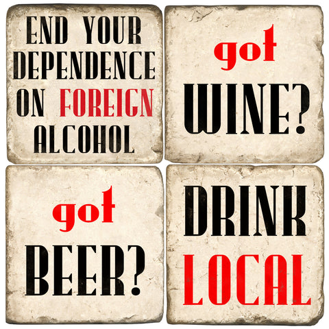 Drink Local Drink Coasters Drink Local Drink Coasters