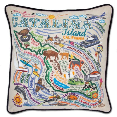 Catalina Hand-Embroidered Pillow Catalina Hand-Embroidered Pillow