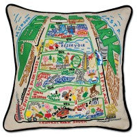 Central Park Hand-Embroidered Pillow Central Park Hand-Embroidered Pillow