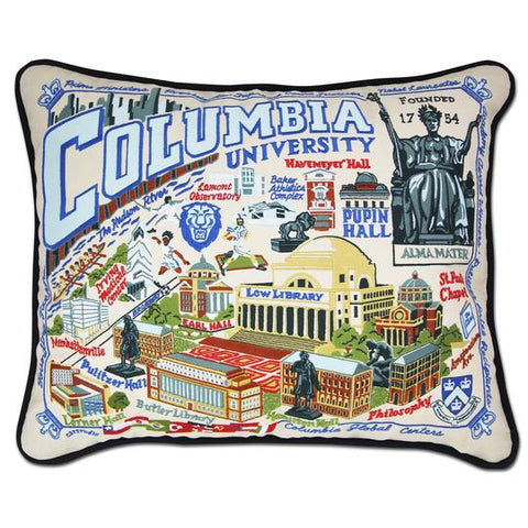 Columbia University Collegiate Embroidered Pillow Columbia University Collegiate Embroidered Pillow