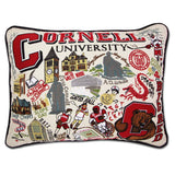 Cornell University Collegiate Embroidered Pillow