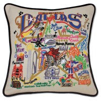 Dallas Hand-Embroidered Pillow Dallas Hand-Embroidered Pillow