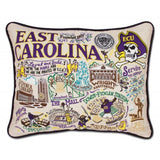 East Carolina Collegiate Embroidered Pillow