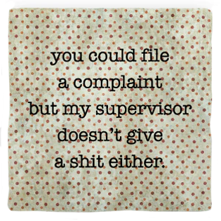 File Complaint Coaster File Complaint Coaster
