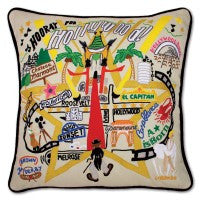 Hollywood Hand-Embroidered Pillow Hollywood Hand-Embroidered Pillow