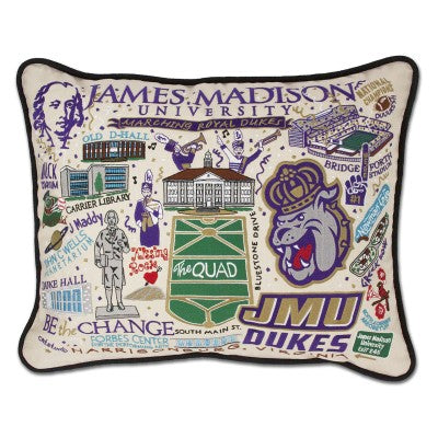 James Madison University Collegiate Embroidered Pillow James Madison University Collegiate Embroidered Pillow