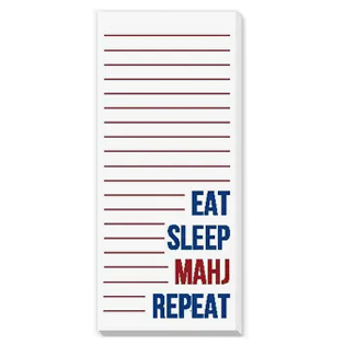 Notepad - Eat Sleep Repeat Mahjong Notepad - Eat Sleep Repeat Mahjong