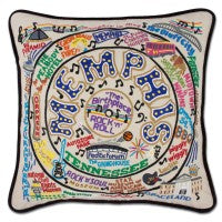 Memphis Hand-Embroidered Pillow Memphis Hand-Embroidered Pillow