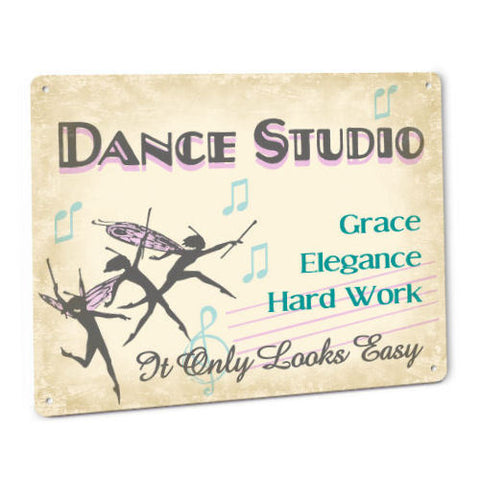 Dance Studio Metal Sign Dance Studio Metal Sign