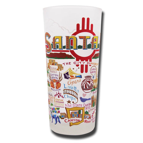 Santa Fe Frosted Glass Tumbler Santa Fe Frosted Glass Tumbler
