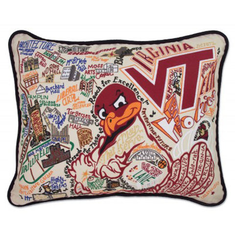 Virginia Tech University Collegiate Embroidered Pillow Virginia Tech University Collegiate Embroidered Pillow