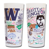 University of Washington Collegiate Frosted Glass Tumbler