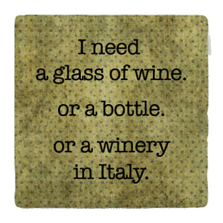 Winery in Italy Coaster Winery in Italy Coaster